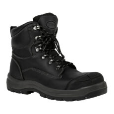 Side zip safety boots