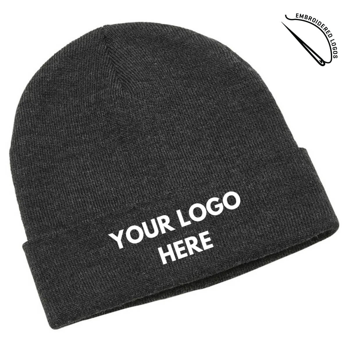 Heather Beanie with Embroidered Front Logo | Badger