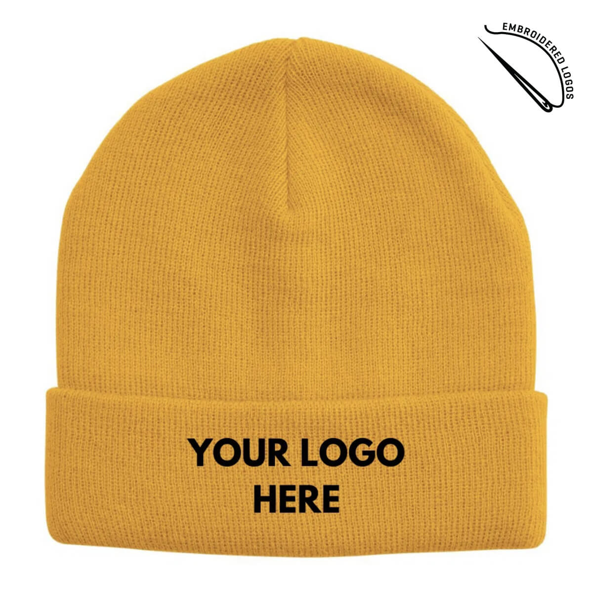 Acrylic Beanie with Embroidered Front 